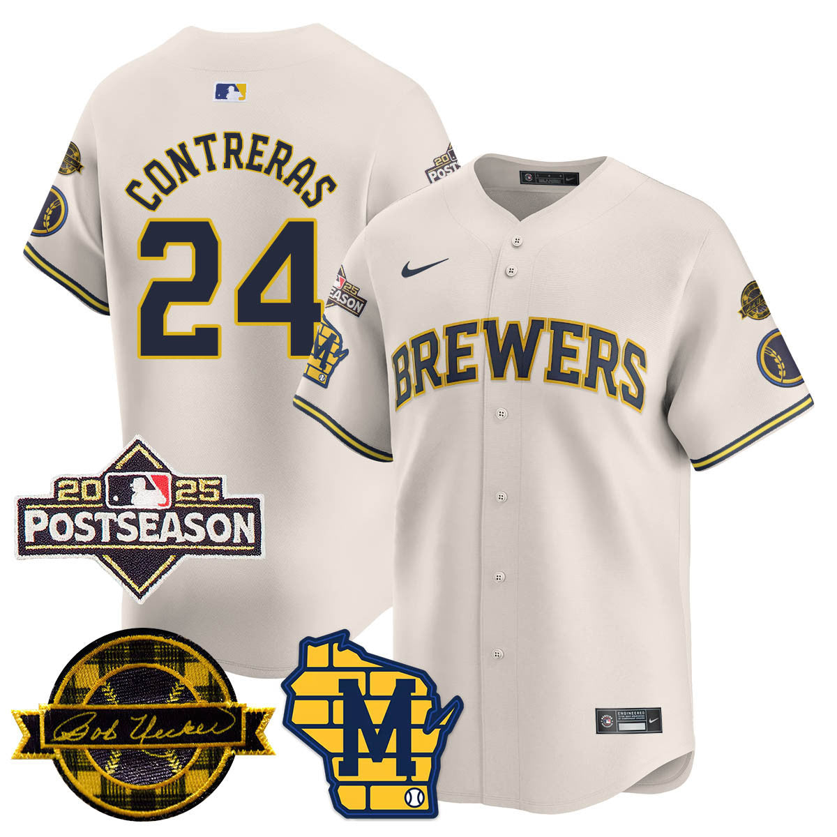 Milwaukee Brewers 2025 Postseason Jersey - All Stitched