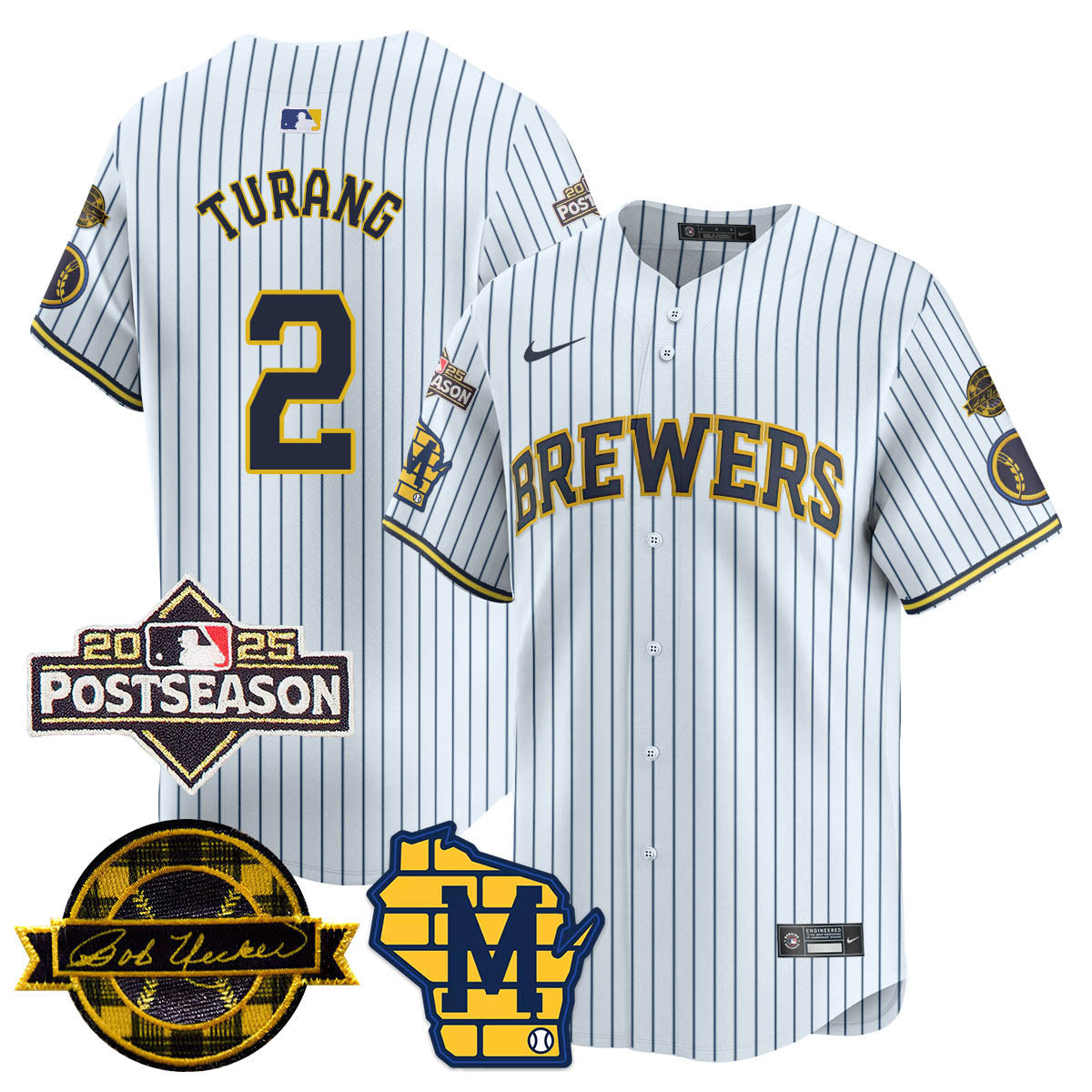 Milwaukee Brewers 2025 Postseason Jersey - All Stitched