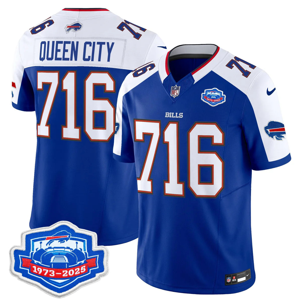 BUF 2025 Farewell Season Patch Vapor Limited Jersey - All Stitched