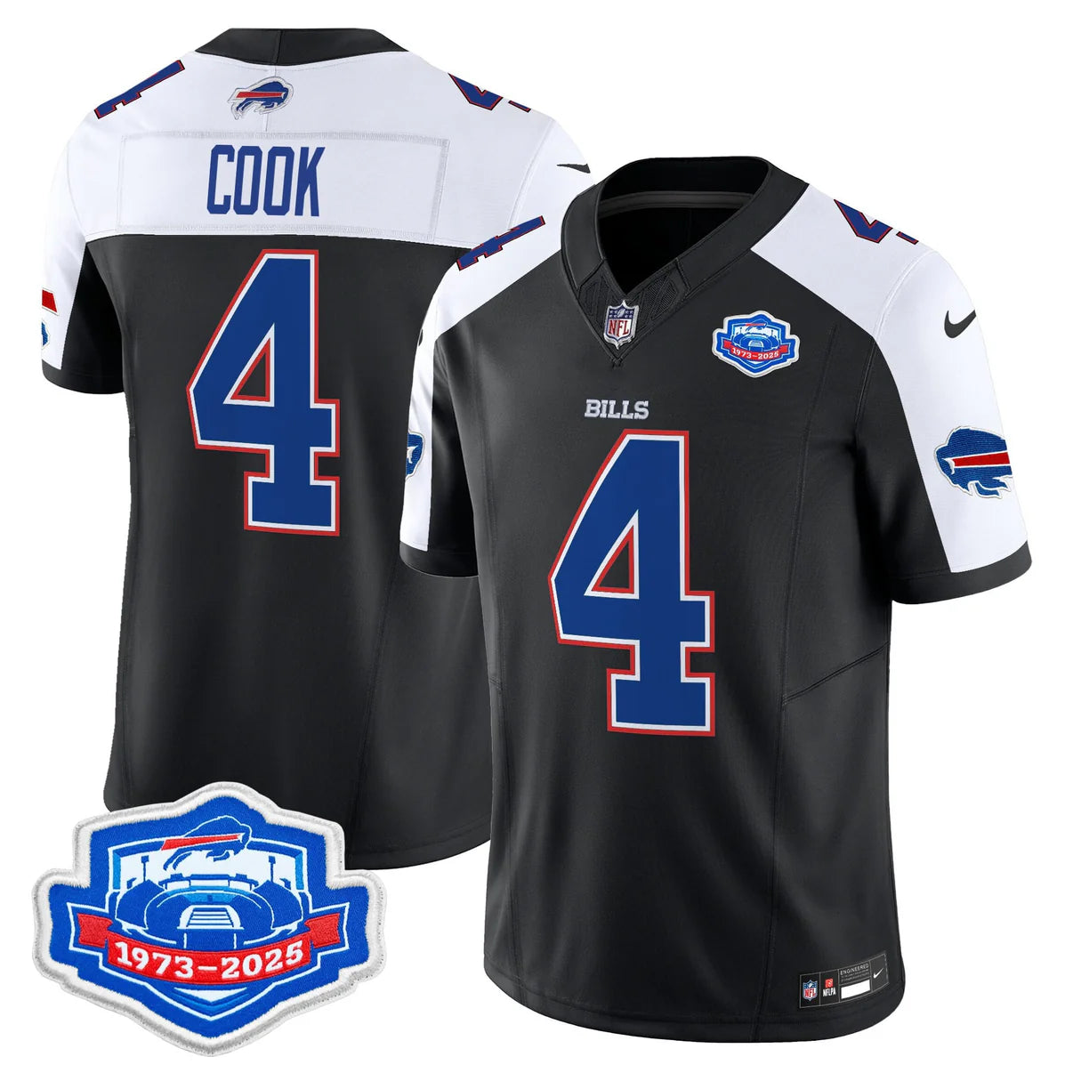 BUF 2025 Farewell Season Patch Vapor Limited Jersey - All Stitched