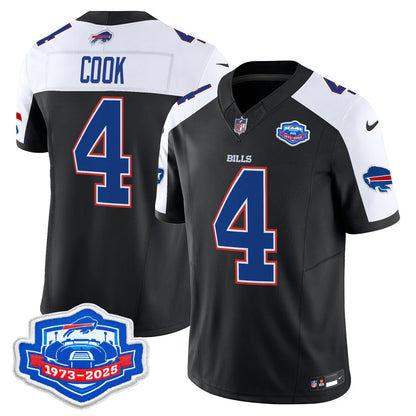 BUF 2025 Farewell Season Patch Vapor Limited Jersey - All Stitched