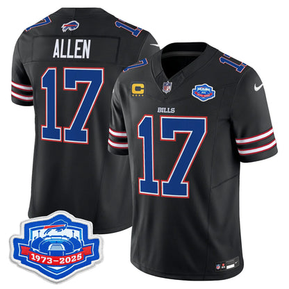 BUF 2025 Farewell Season Patch Vapor Limited Jersey - All Stitched