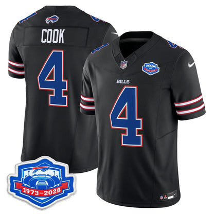 BUF 2025 Farewell Season Patch Vapor Limited Jersey - All Stitched