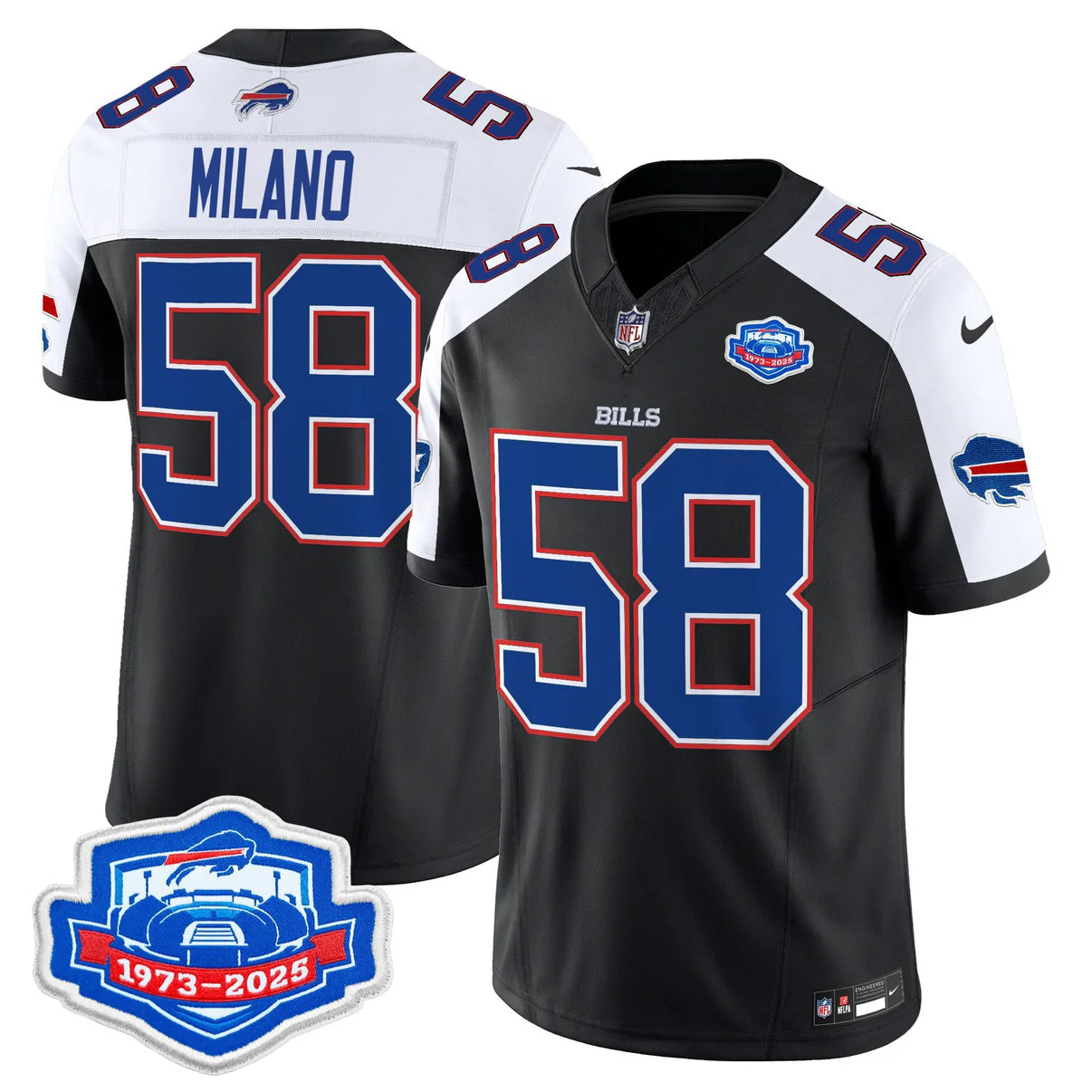 BUF 2025 Farewell Season Patch Vapor Limited Jersey - All Stitched