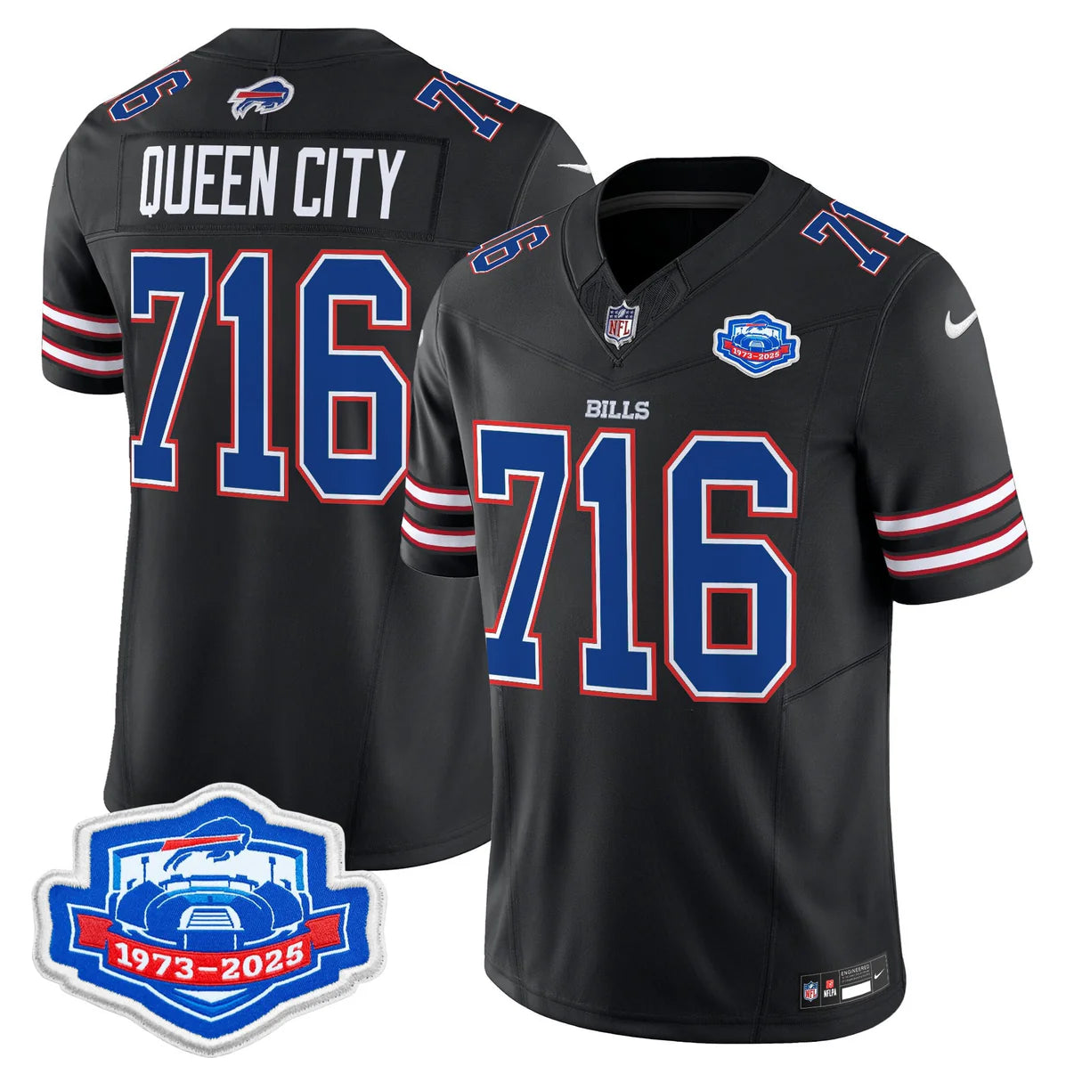BUF 2025 Farewell Season Patch Vapor Limited Jersey - All Stitched