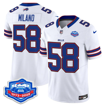BUF 2025 Farewell Season Patch Vapor Limited Jersey - All Stitched
