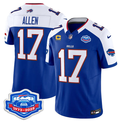 BUF 2025 Farewell Season Patch Vapor Limited Jersey - All Stitched