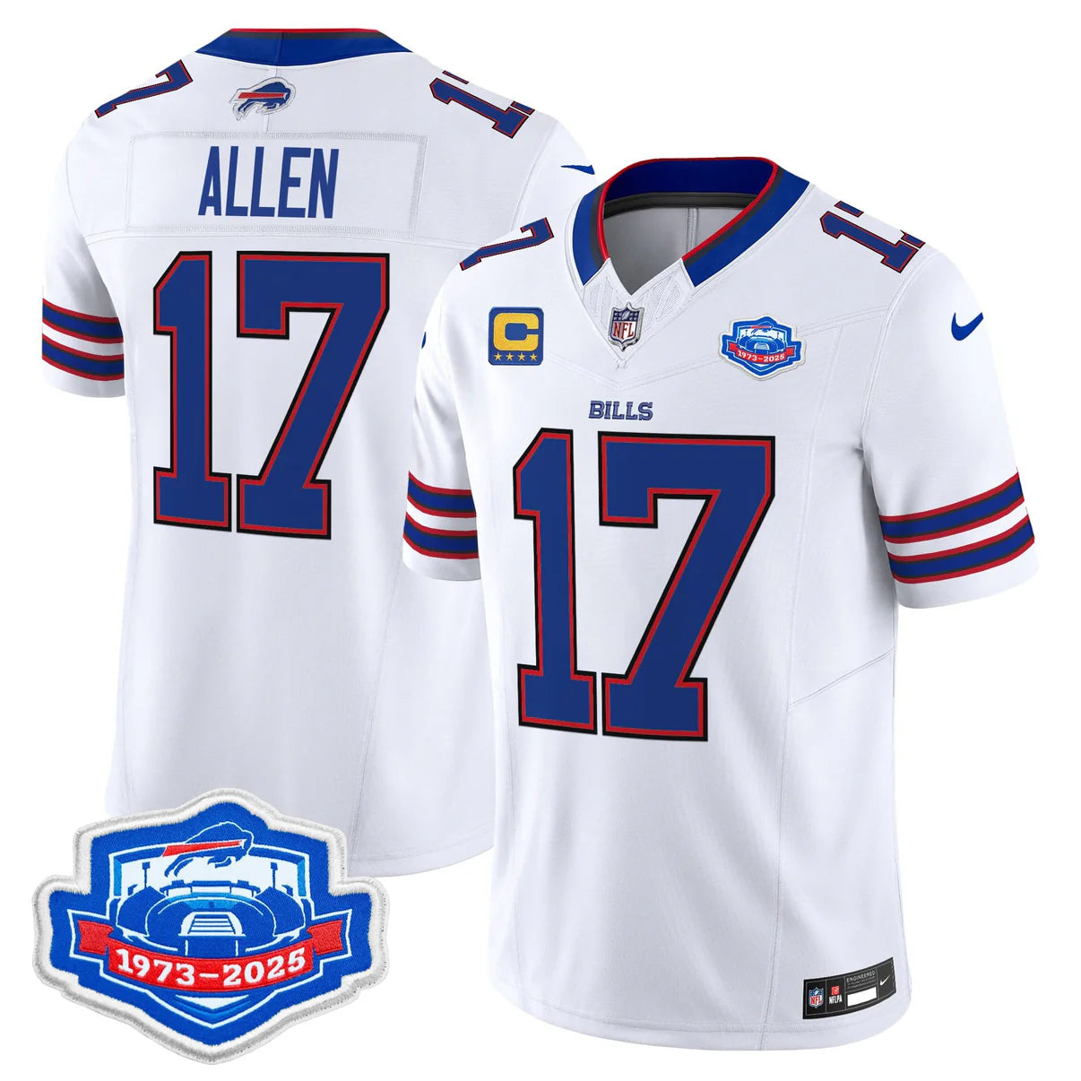 BUF 2025 Farewell Season Patch Vapor Limited Jersey - All Stitched