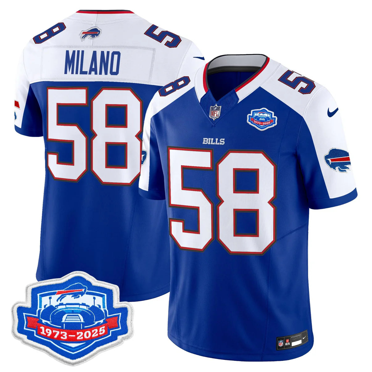 BUF 2025 Farewell Season Patch Vapor Limited Jersey - All Stitched