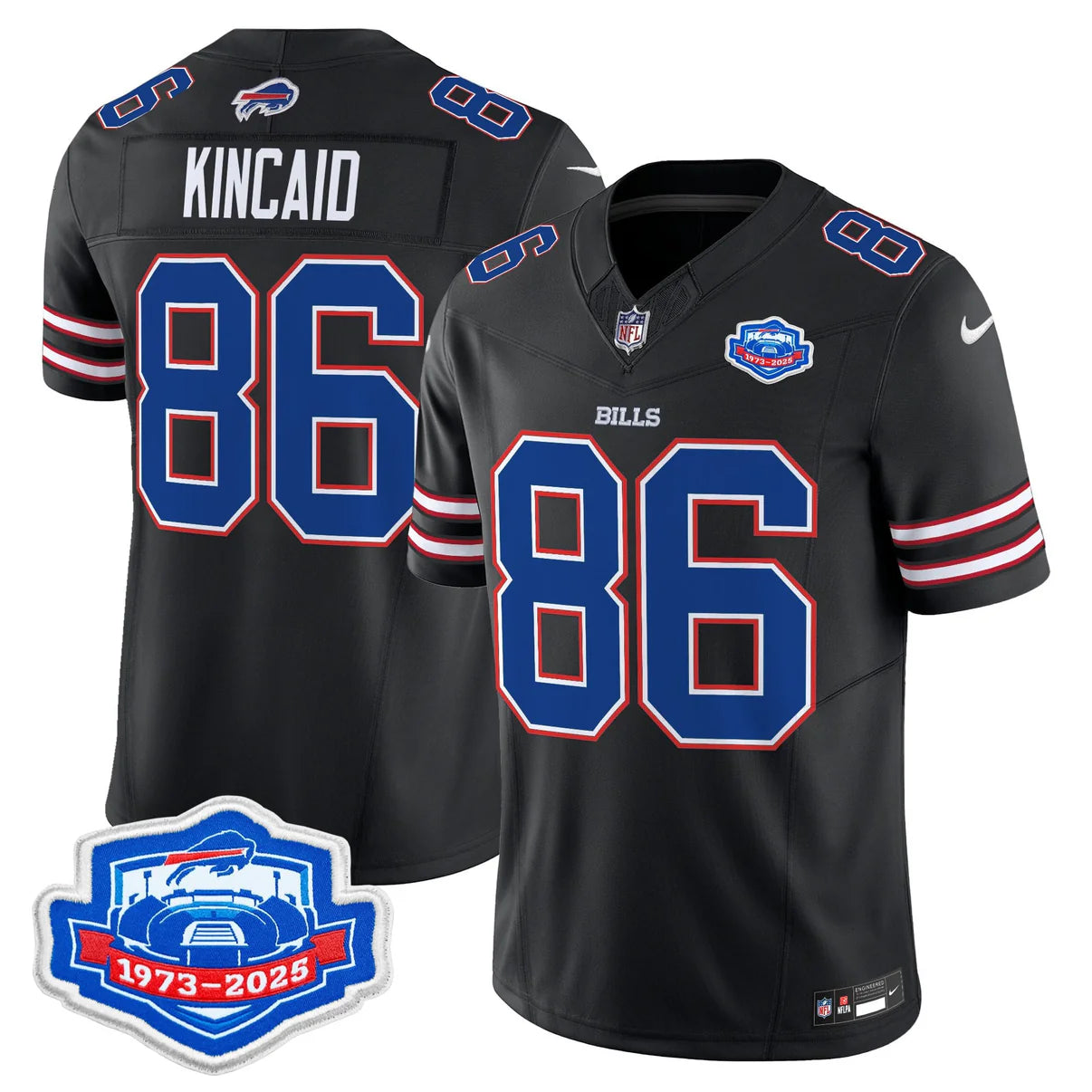 BUF 2025 Farewell Season Patch Vapor Limited Jersey - All Stitched