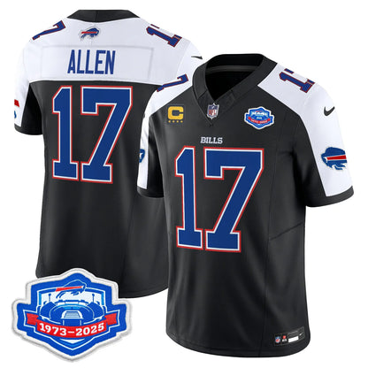 BUF 2025 Farewell Season Patch Vapor Limited Jersey - All Stitched