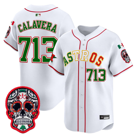 Houston Astros Mexico 2025 'Día de los Muertos Edition' Vapor Premier Limited Jersey - All Stitched