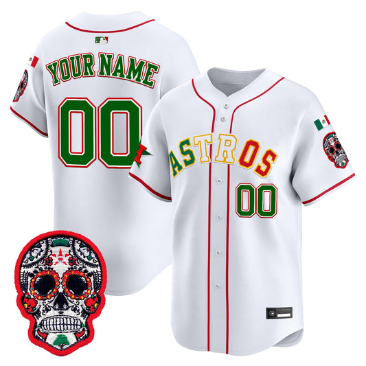 Houston Astros Mexico 2025 'Día de los Muertos Edition' Vapor Premier Limited Custom Jersey - All Stitched