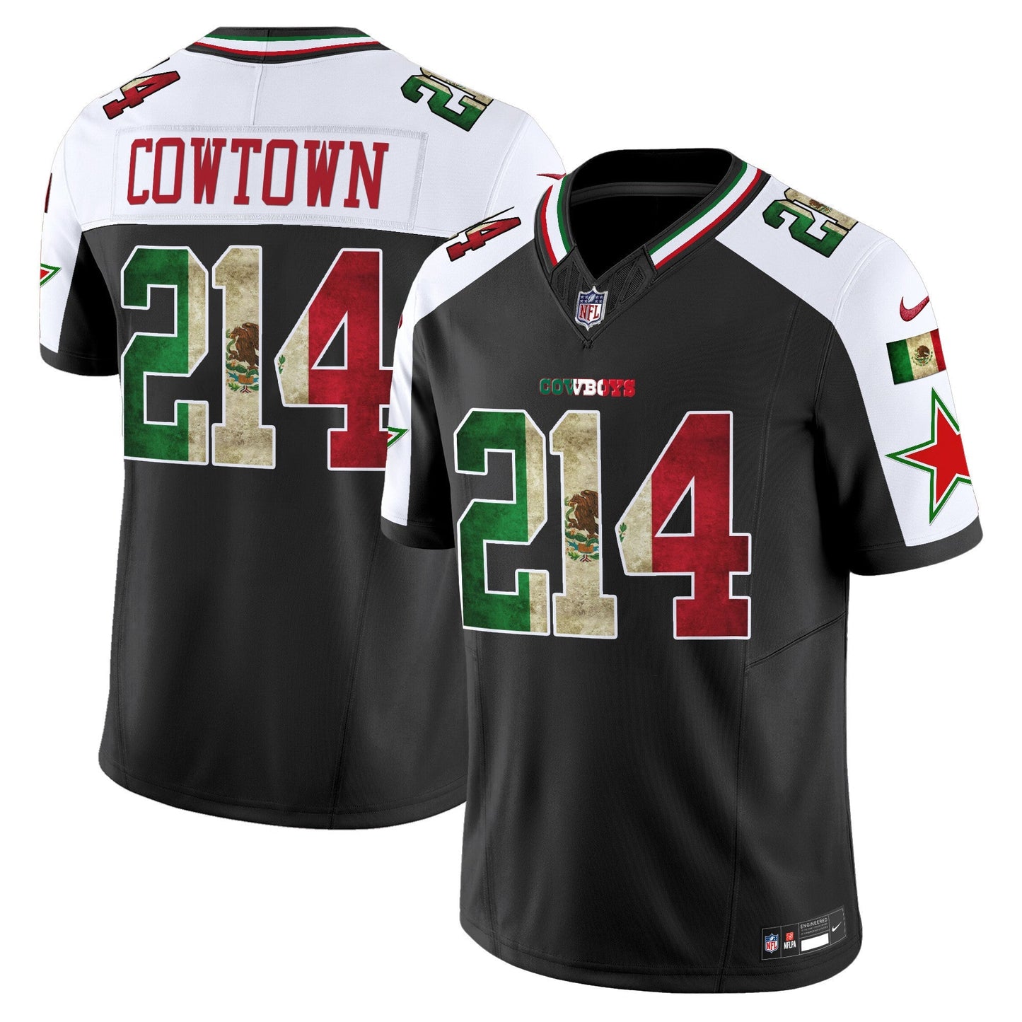 Men's Dallas Cowboys Mexico Vapor Limited Jersey V3 - All Stitched