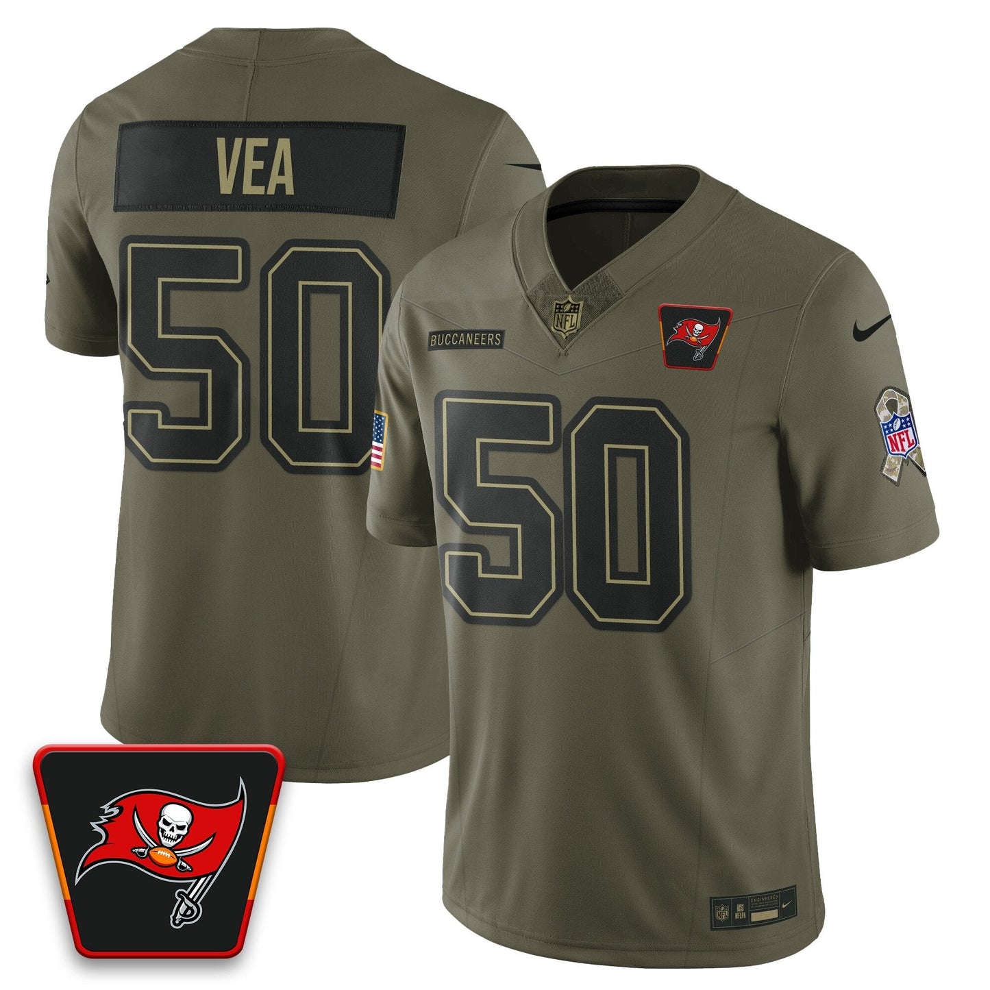 Tampa Bay Buccaneers 2025 Salute to Service Limited Jersey - All Stitched509VTHNJS237