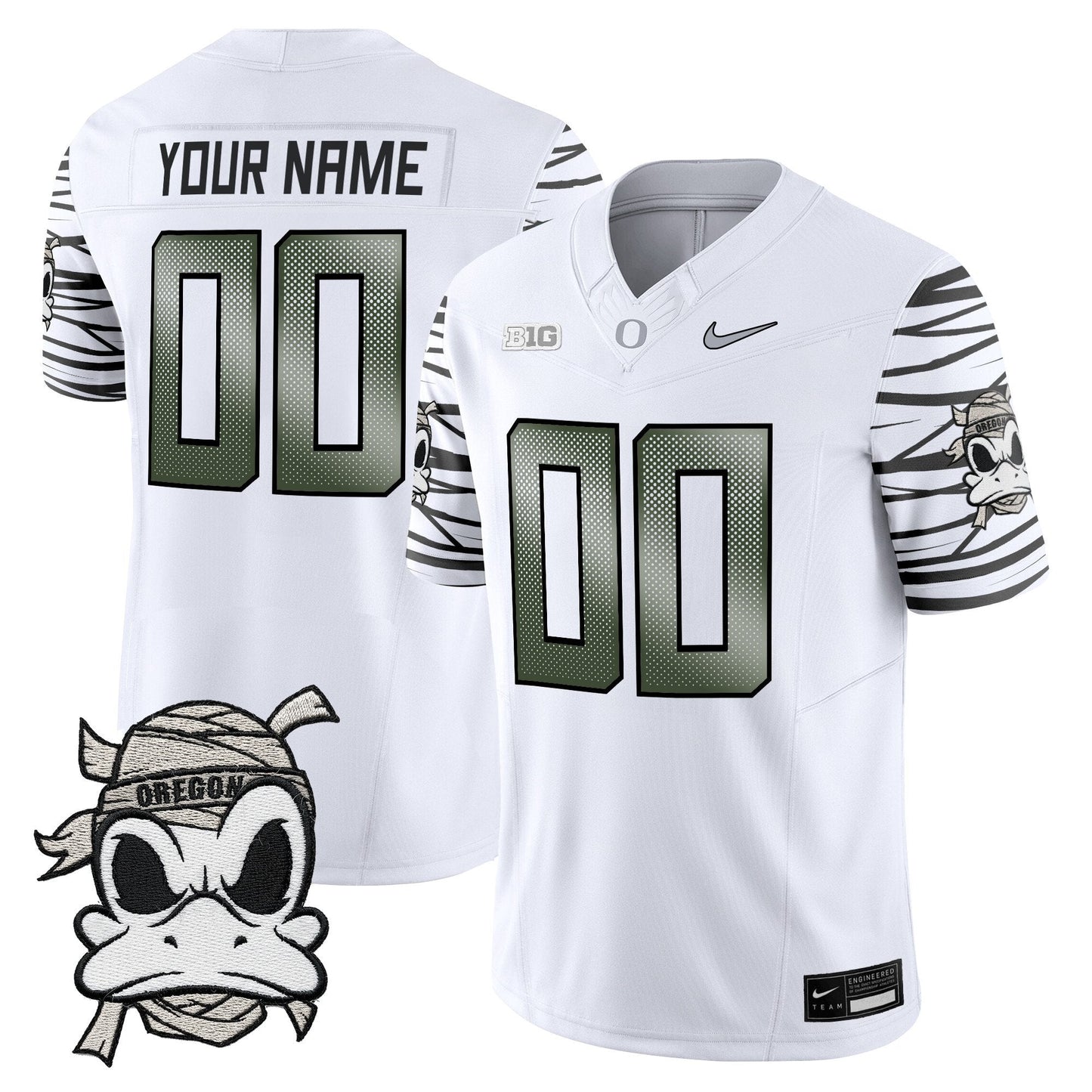 Oregon Ducks 2025 "Mummy Duck" Vapor Limited Custom Jersey - All Stitched