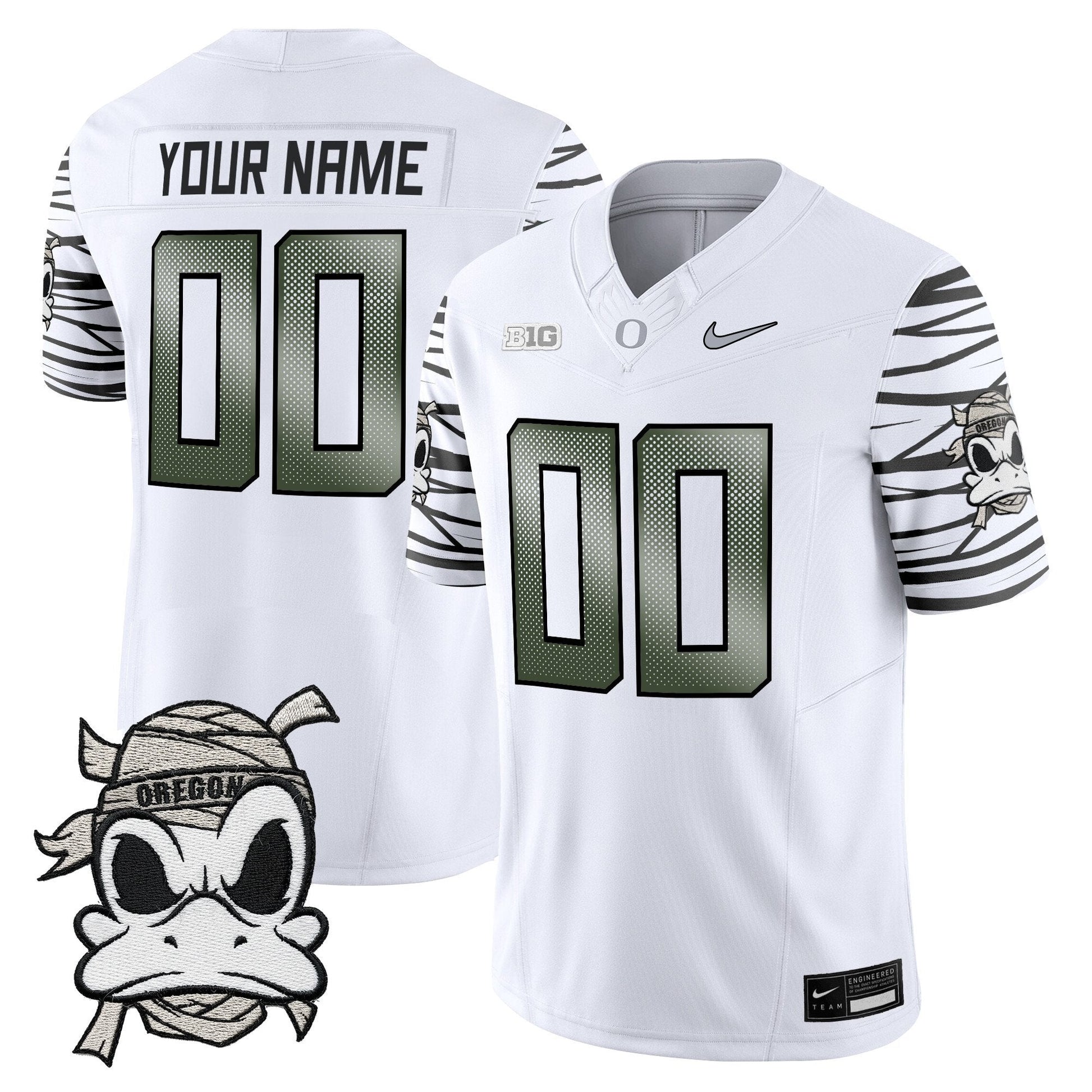 Oregon Ducks 2025 "Mummy Duck" Vapor Limited Custom Jersey - All Stitched