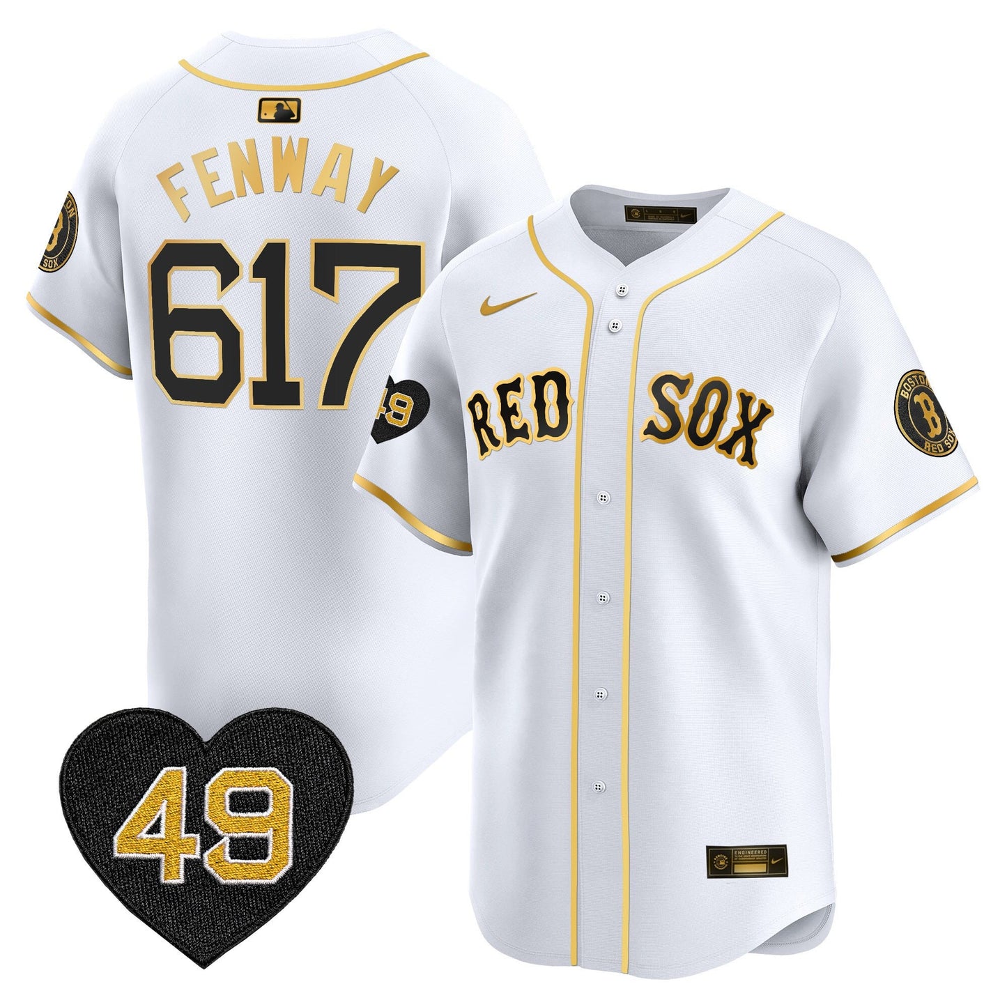 Men's Boston Red Sox Tim Wakefield Patch Vapor Premier Limited Jersey - All Stitched