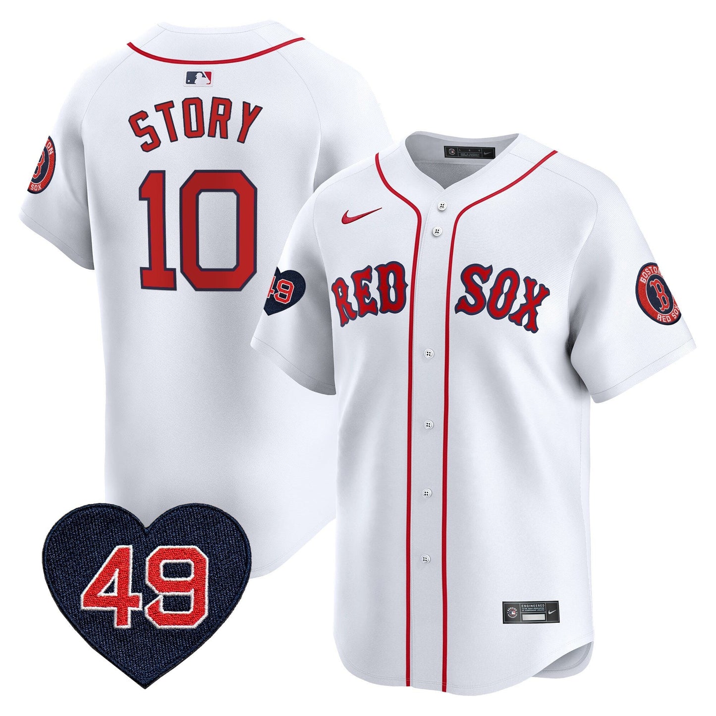 Men's Boston Red Sox Tim Wakefield Patch Vapor Premier Limited Jersey - All Stitched