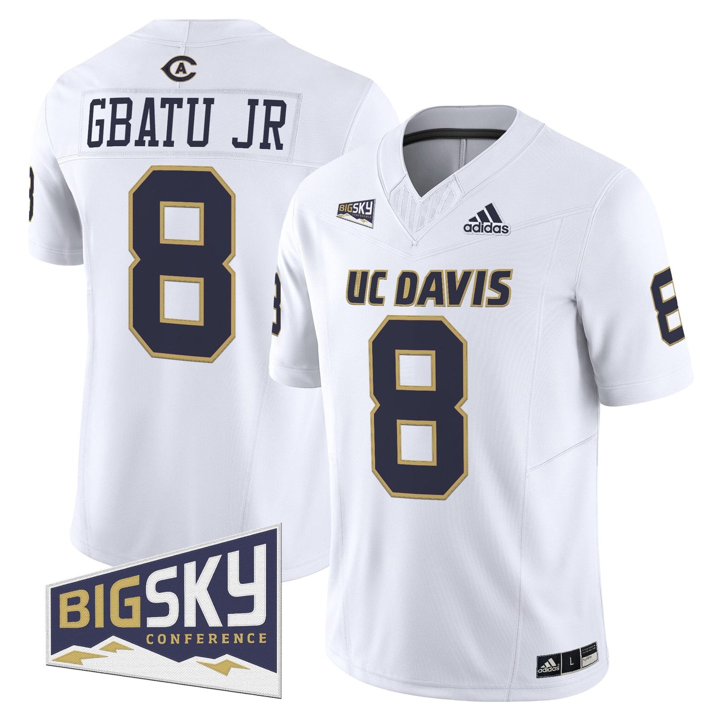 Men's UC Davis Aggies 2025 'Lake Tahoe Patch' Vapor Limited Jersey - All Stitched