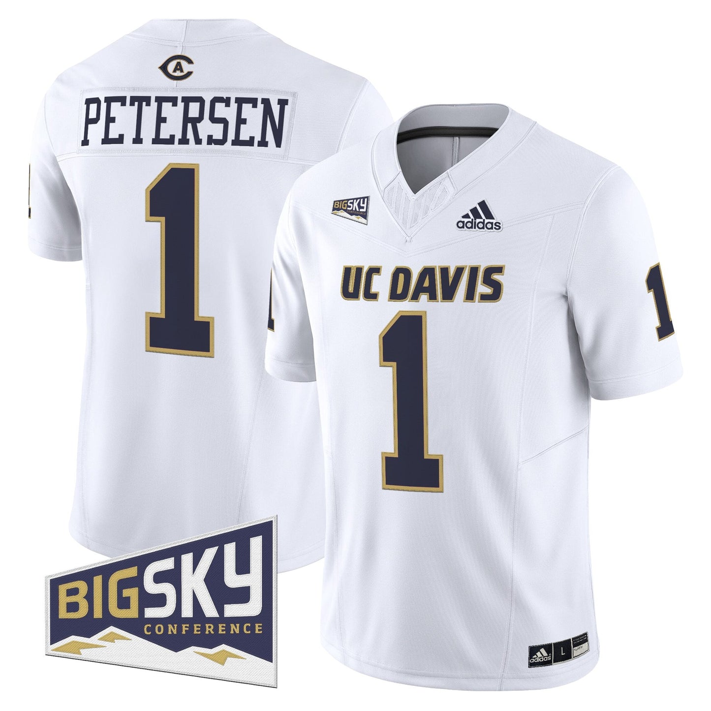 Men's UC Davis Aggies 2025 'Lake Tahoe Patch' Vapor Limited Jersey - All Stitched
