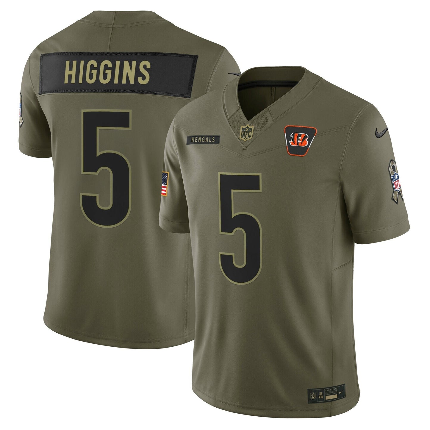Cincinnati Bengals 2025 Salute to Service Vapor Limited Jersey - All Stitched