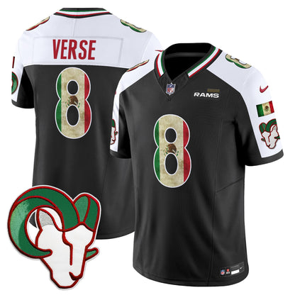 Men's Los Angeles Rams 2025 Mexico Vapor Limited Jersey - All Stitched