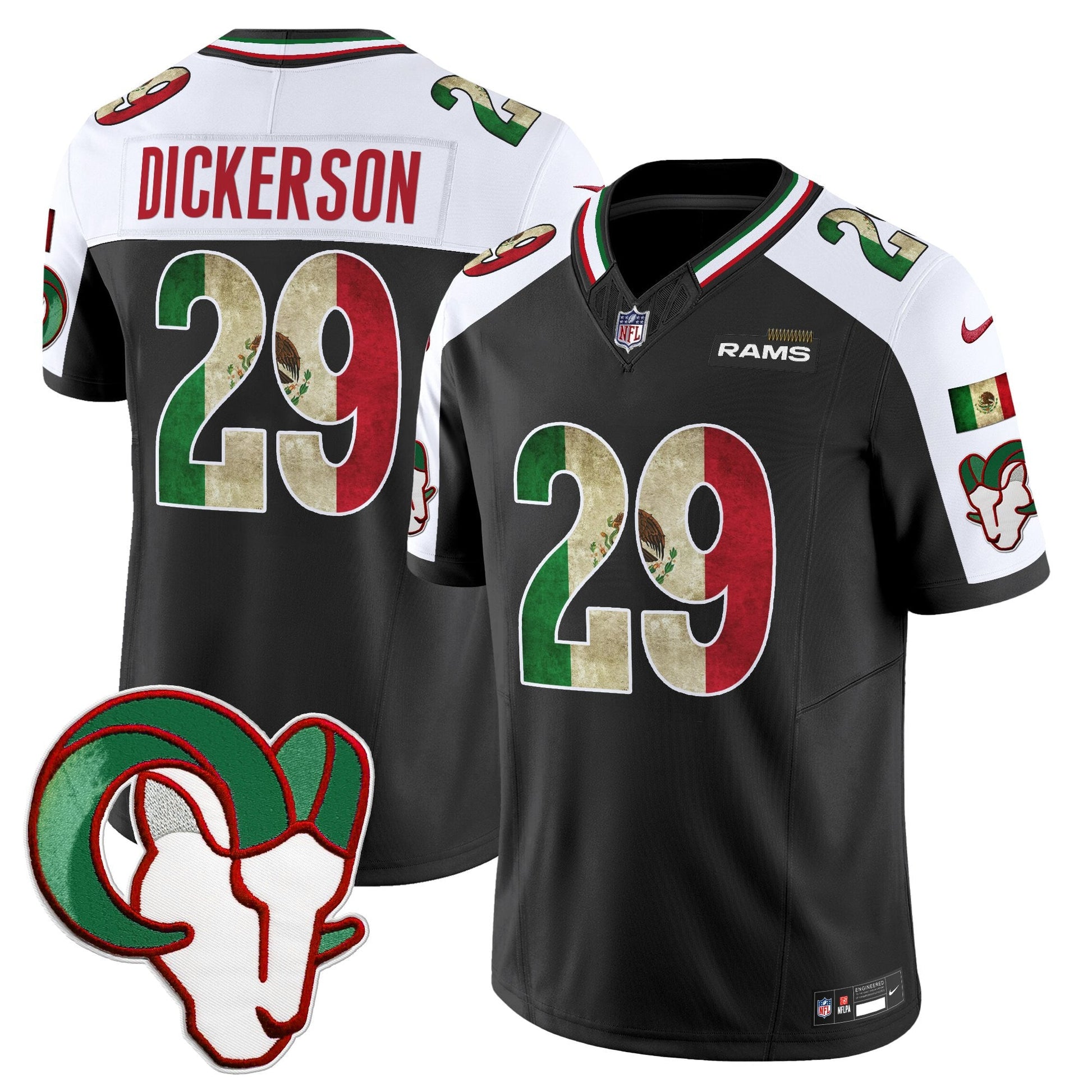 Men's Los Angeles Rams 2025 Mexico Vapor Limited Jersey - All Stitched