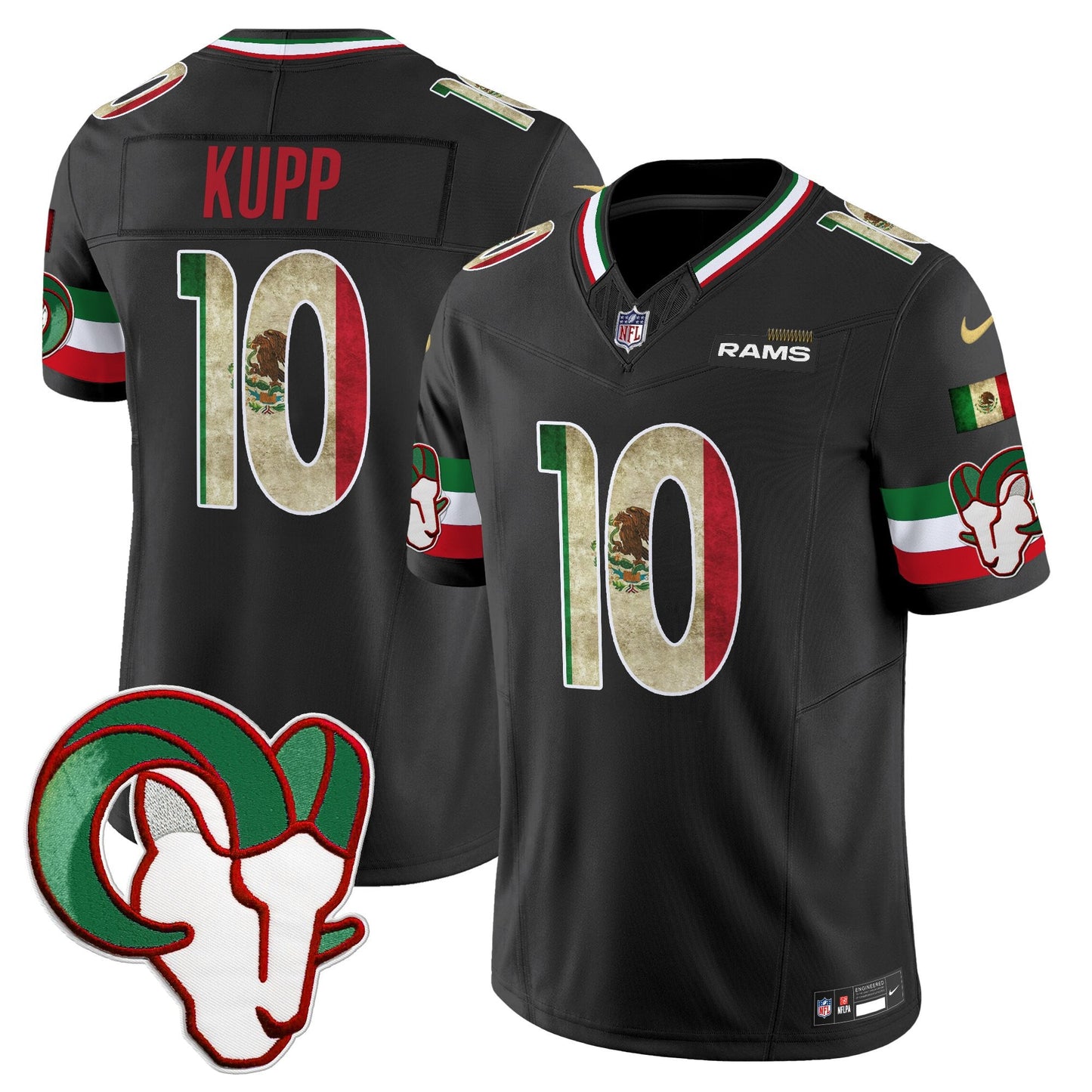Men's Los Angeles Rams 2025 Mexico Vapor Limited Jersey - All Stitched