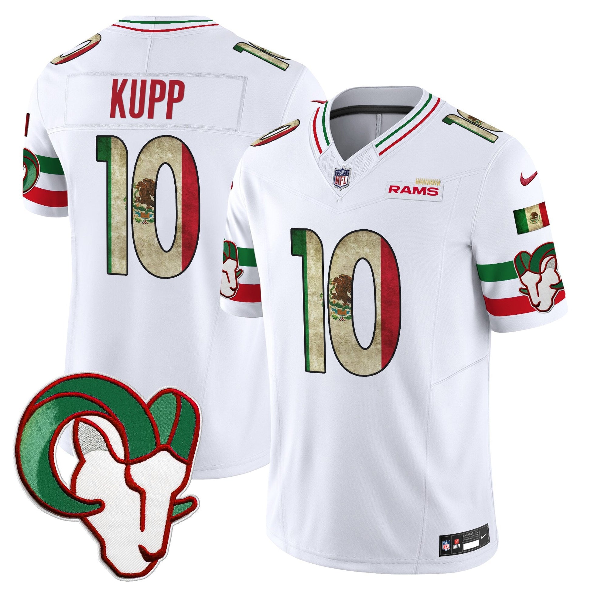 Men's Los Angeles Rams 2025 Mexico Vapor Limited Jersey - All Stitched