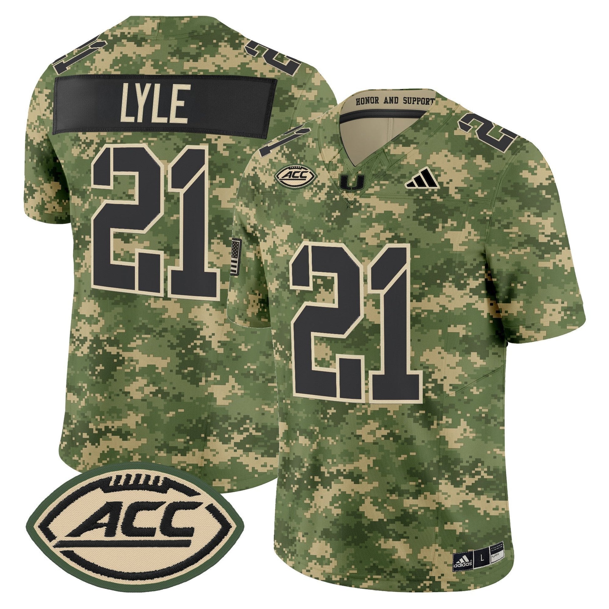 Miami Hurricanes 2025 'Honor and Support' Vapor Limited Jersey - All Stitched