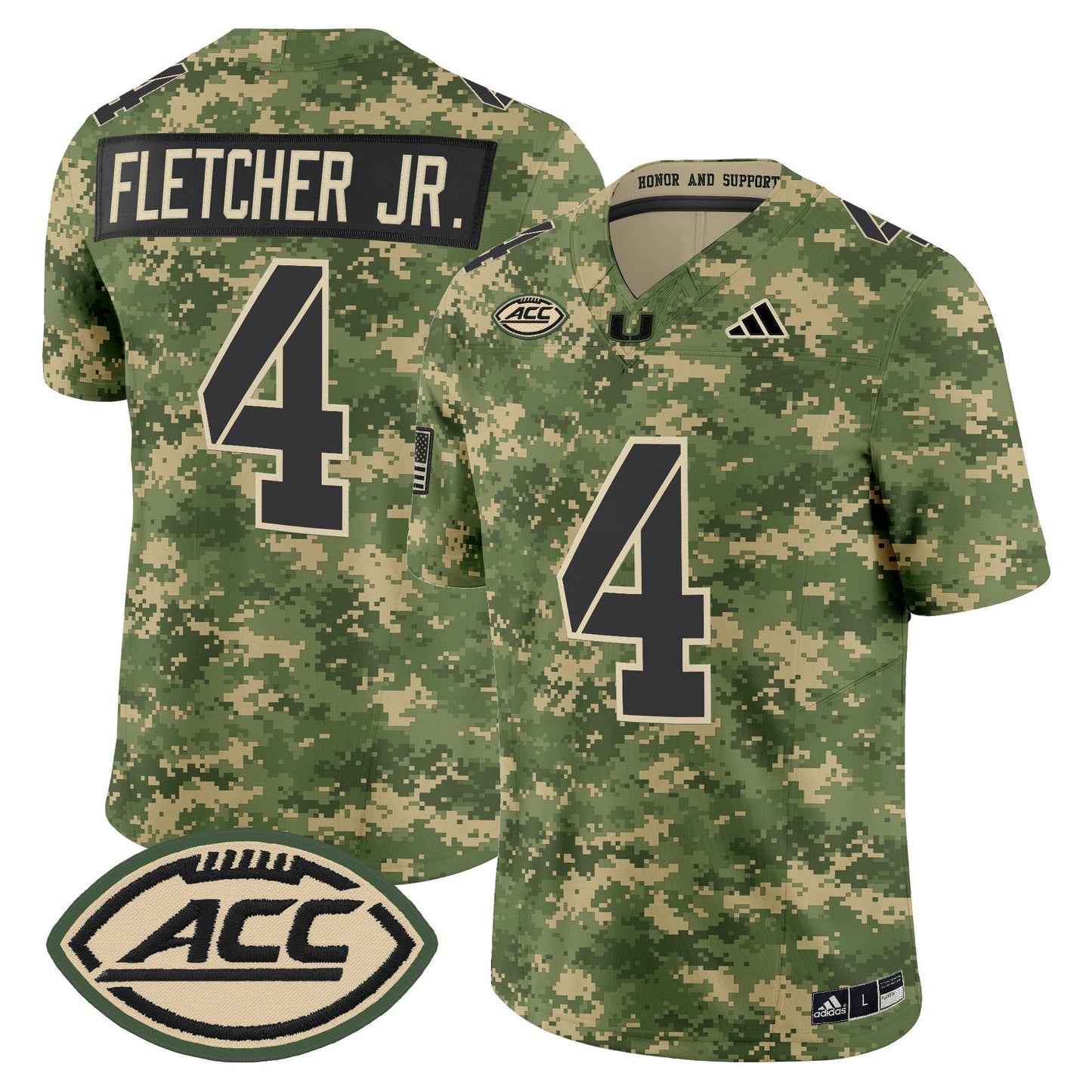 Miami Hurricanes 2025 'Honor and Support' Vapor Limited Jersey - All Stitched