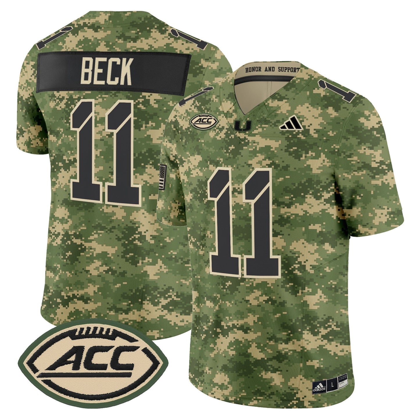 Miami Hurricanes 2025 'Honor and Support' Vapor Limited Jersey - All Stitched