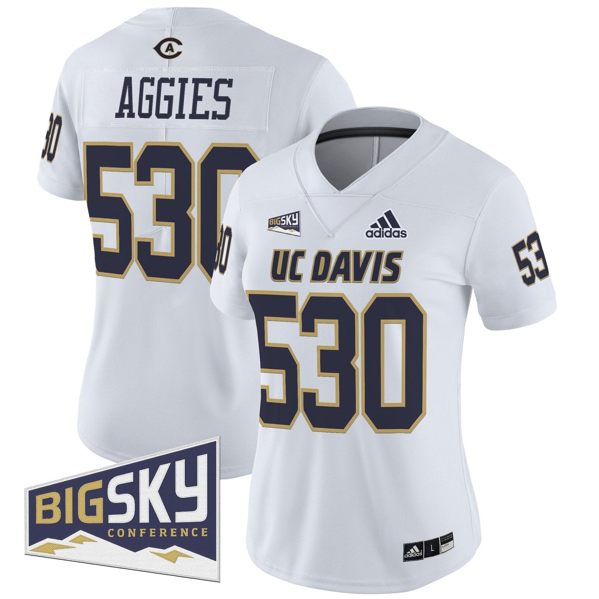 Women's UC Davis Aggies 2025 'Lake Tahoe Patch' Vapor Limited Jersey - All Stitched