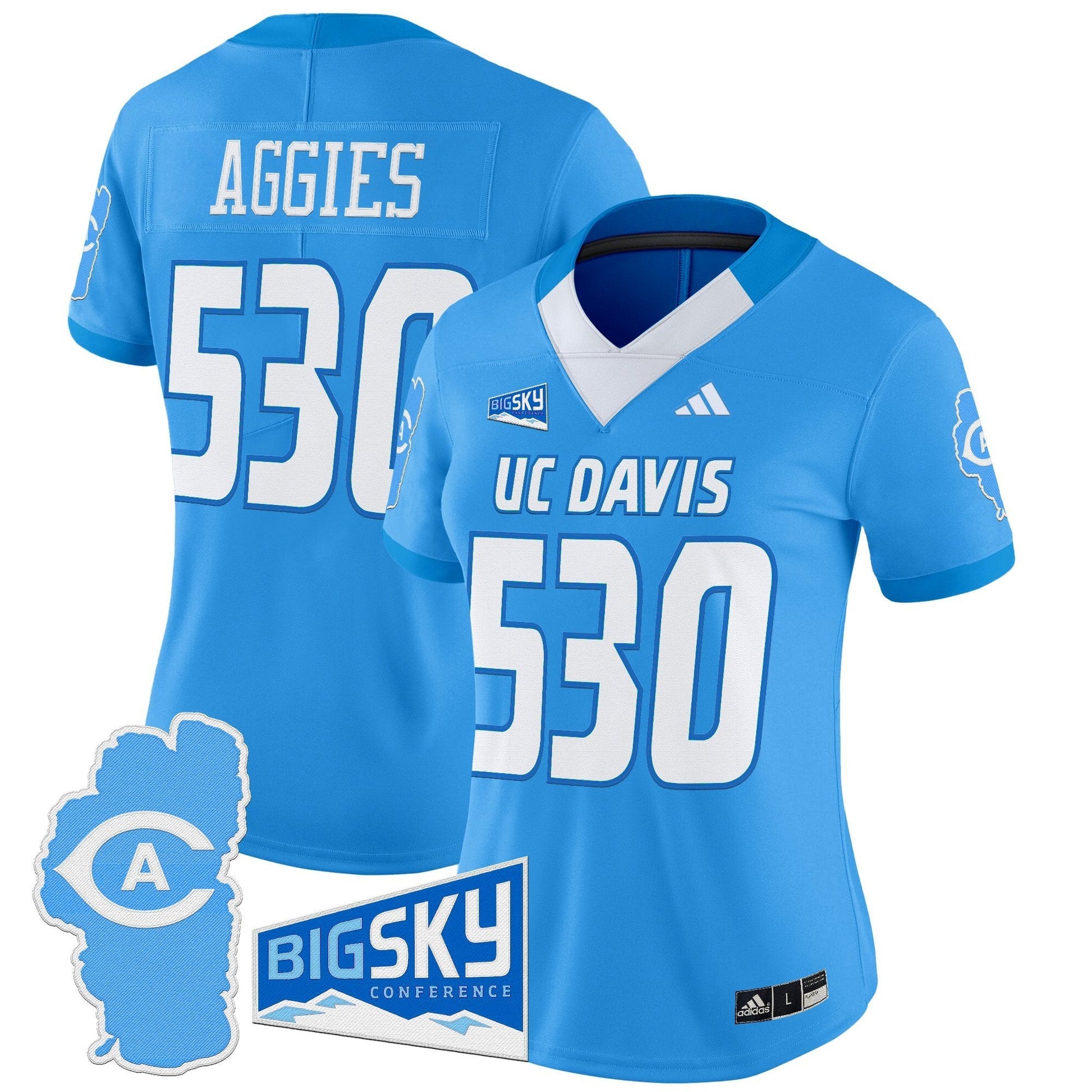 Women's UC Davis Aggies 2025 'Lake Tahoe Patch' Vapor Limited Jersey - All Stitched