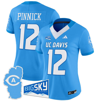 Women's UC Davis Aggies 2025 'Lake Tahoe Patch' Vapor Limited Jersey - All Stitched