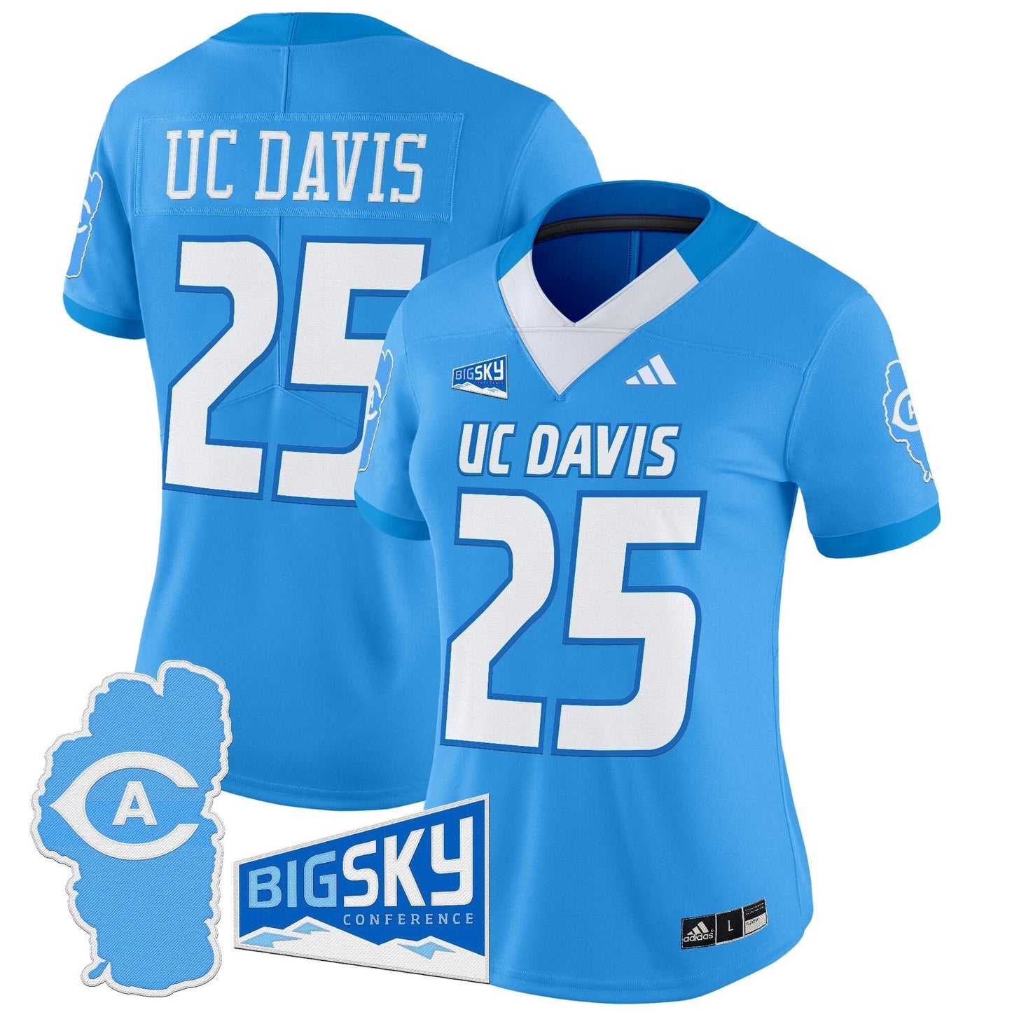 Women's UC Davis Aggies 2025 'Lake Tahoe Patch' Vapor Limited Jersey - All Stitched