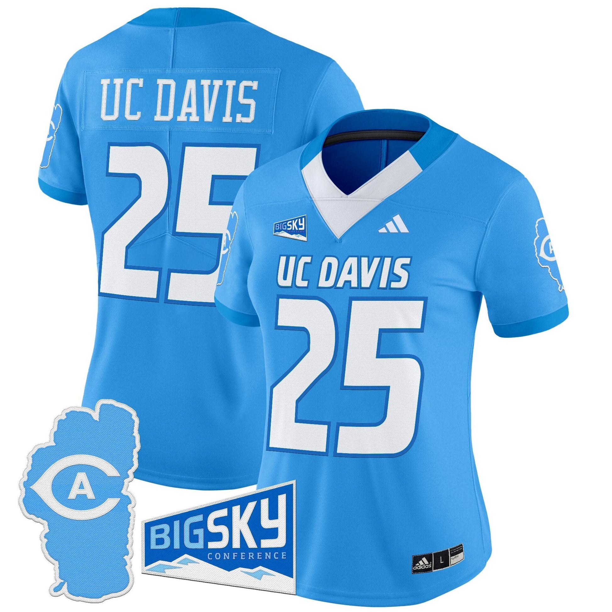 Women's UC Davis Aggies 2025 'Lake Tahoe Patch' Vapor Limited Jersey - All Stitched