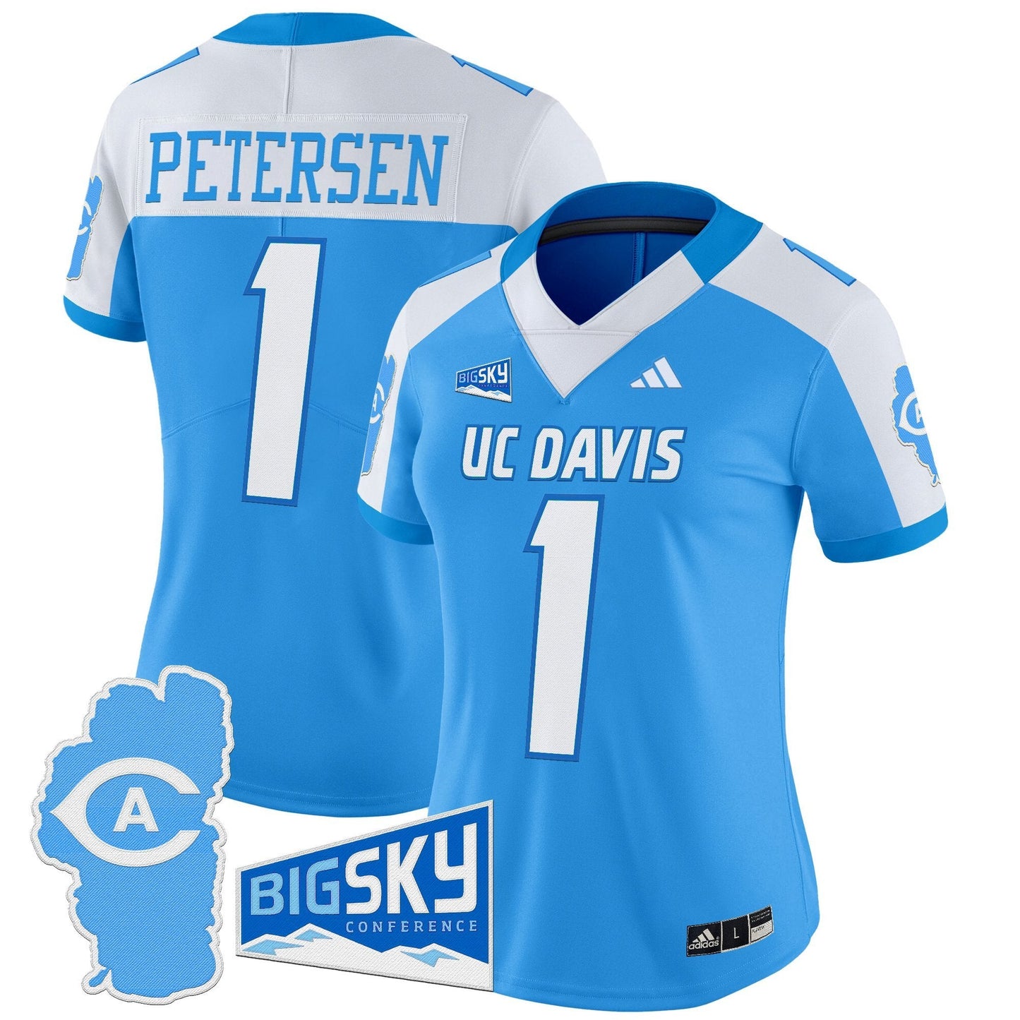 Women's UC Davis Aggies 2025 'Lake Tahoe Patch' Vapor Limited Jersey - All Stitched