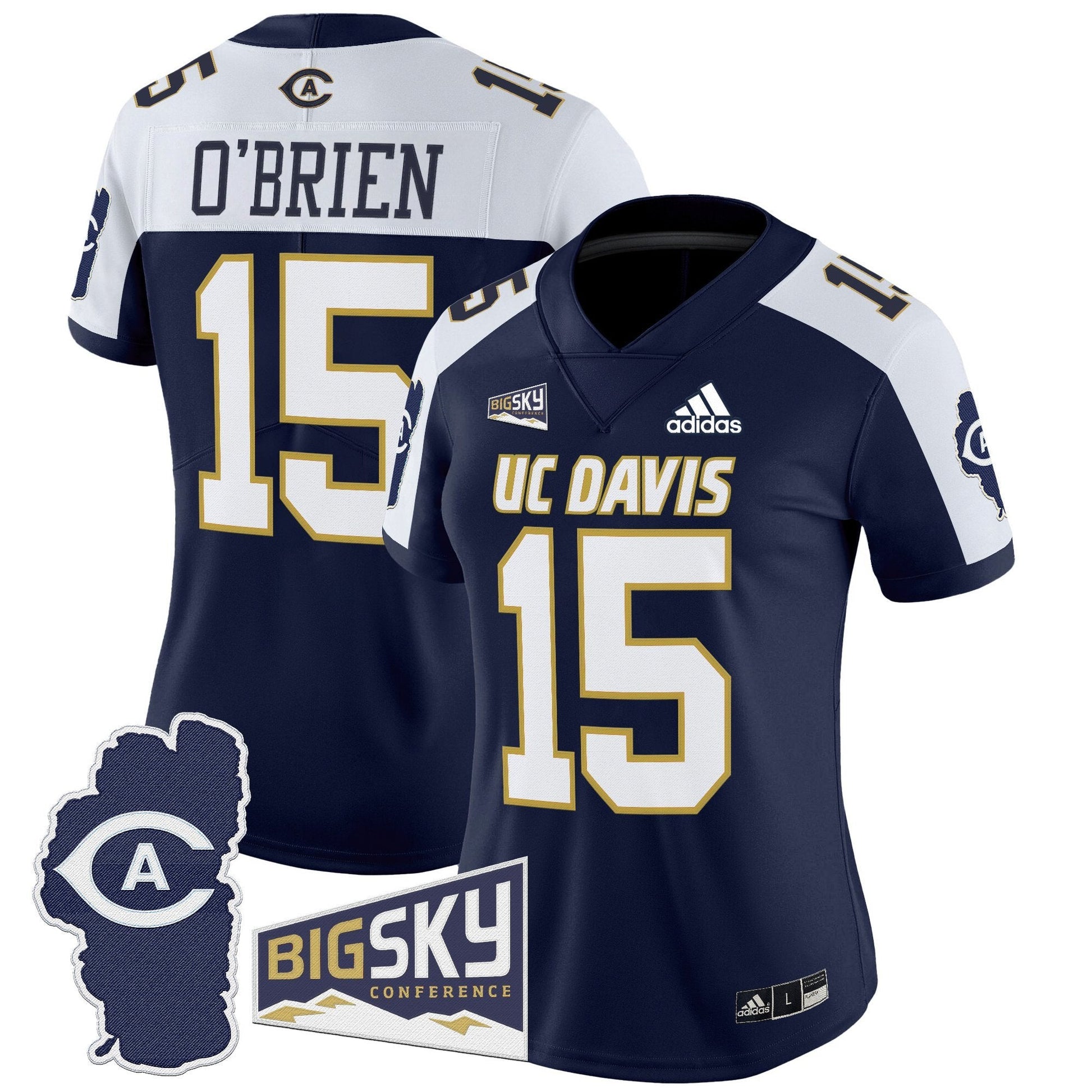 Women's UC Davis Aggies 2025 'Lake Tahoe Patch' Vapor Limited Jersey - All Stitched