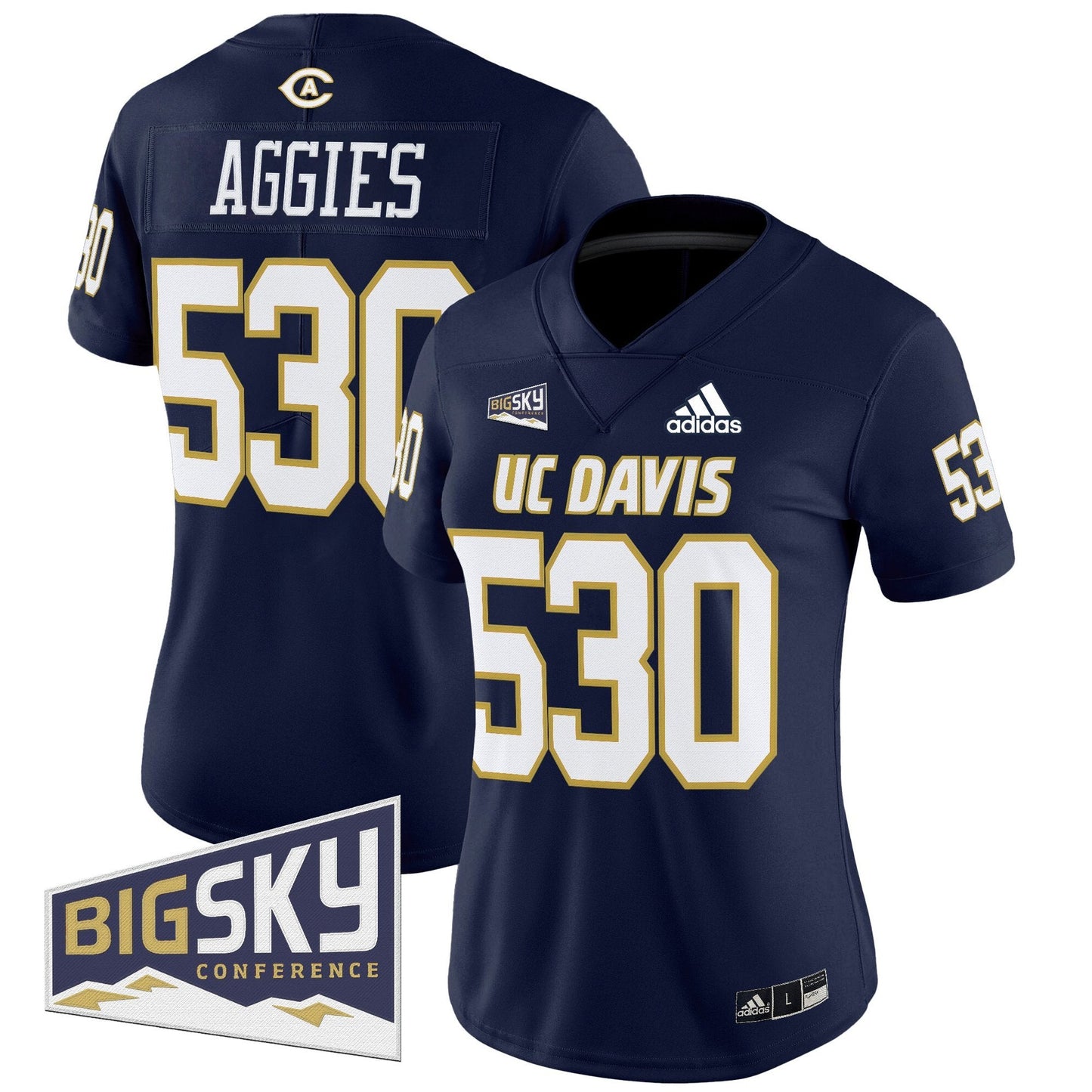 Women's UC Davis Aggies 2025 'Lake Tahoe Patch' Vapor Limited Jersey - All Stitched