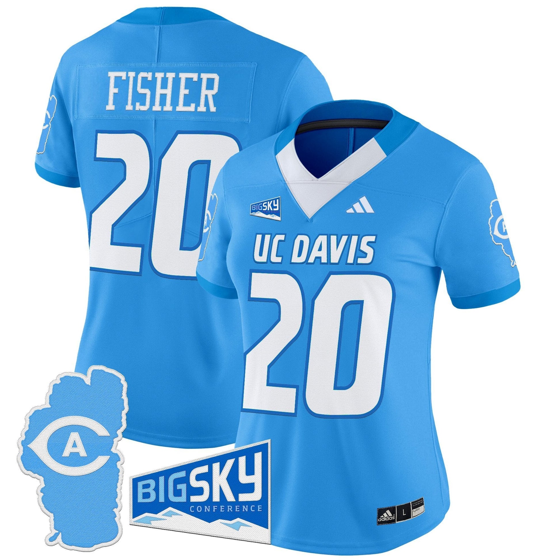 Women's UC Davis Aggies 2025 'Lake Tahoe Patch' Vapor Limited Jersey - All Stitched