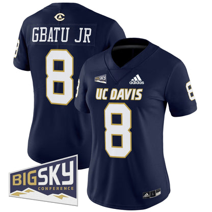 Women's UC Davis Aggies 2025 'Lake Tahoe Patch' Vapor Limited Jersey - All Stitched