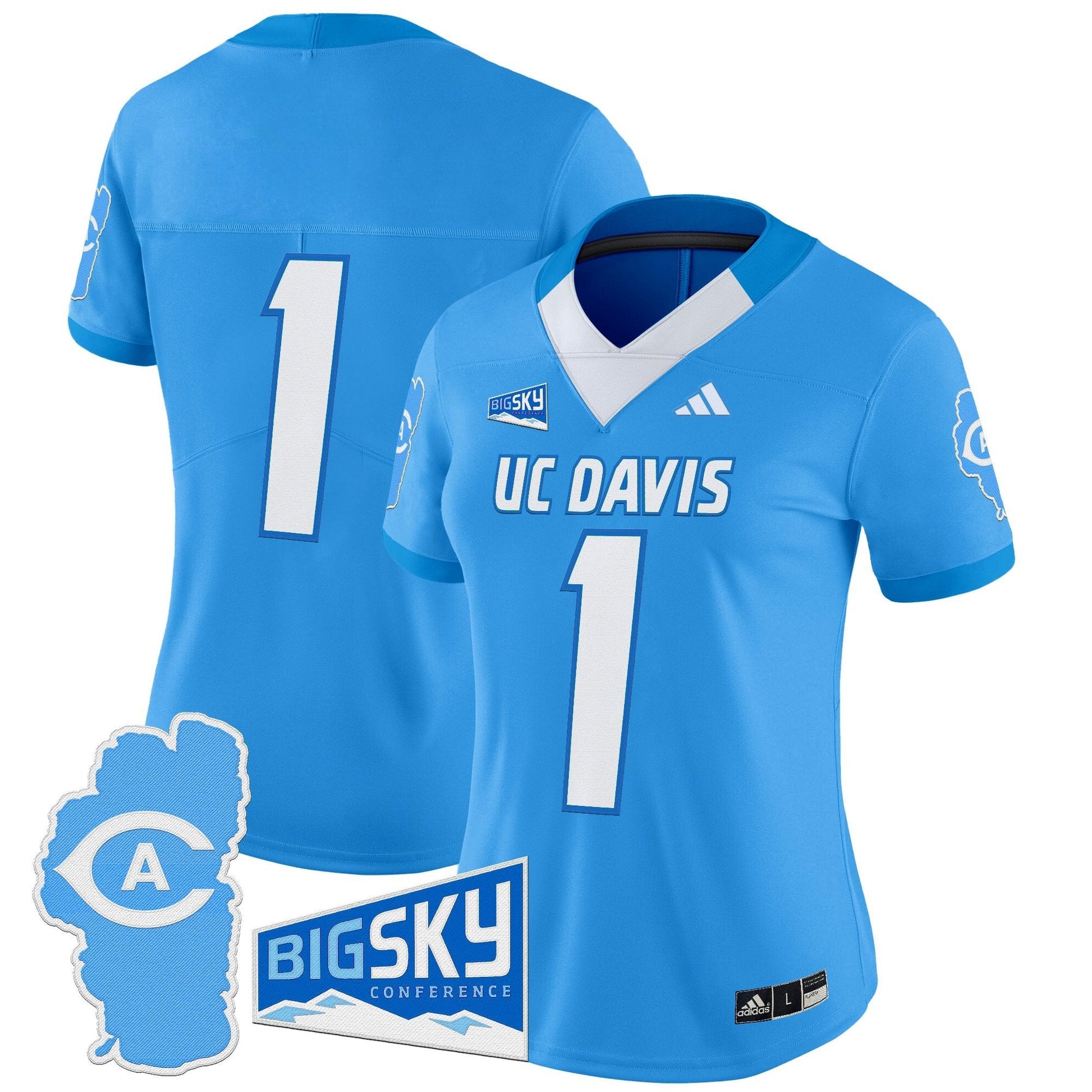 Women's UC Davis Aggies 2025 'Lake Tahoe Patch' Vapor Limited Jersey - All Stitched