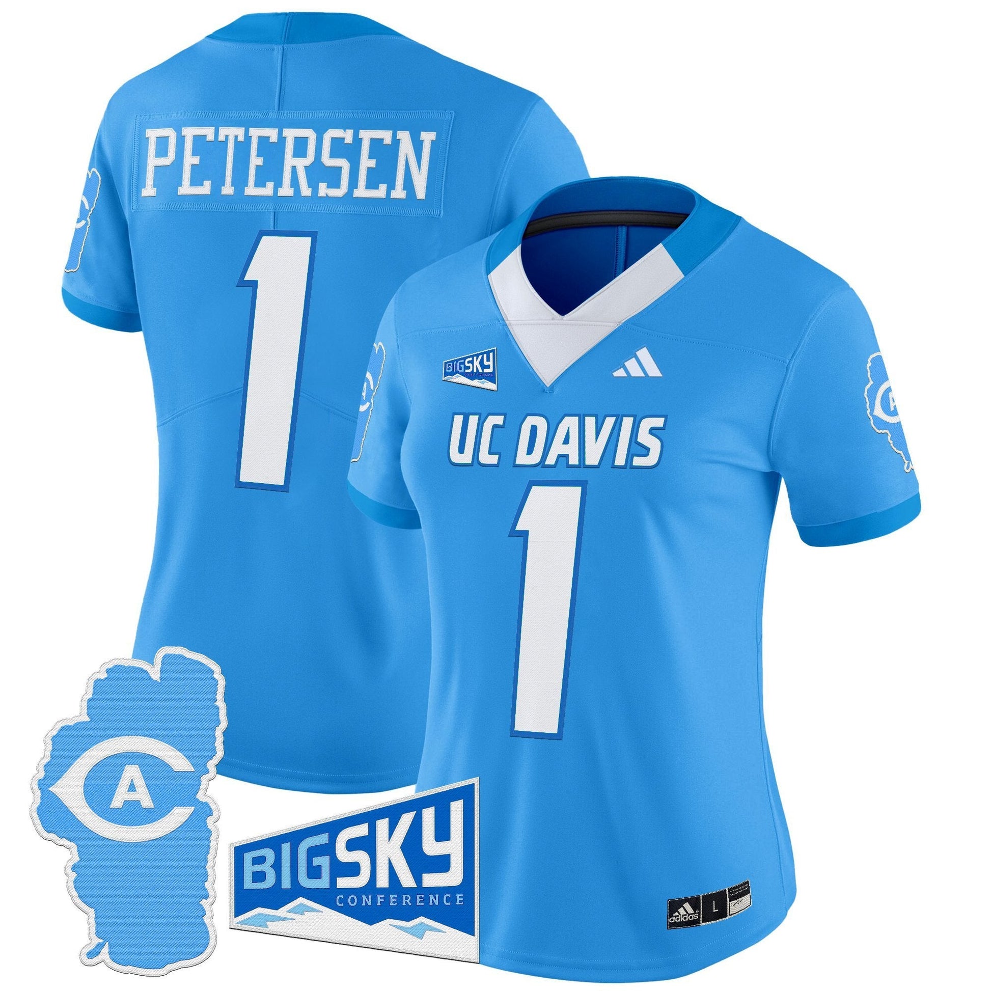 Women's UC Davis Aggies 2025 'Lake Tahoe Patch' Vapor Limited Jersey - All Stitched