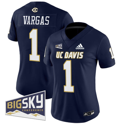 Women's UC Davis Aggies 2025 'Lake Tahoe Patch' Vapor Limited Jersey - All Stitched