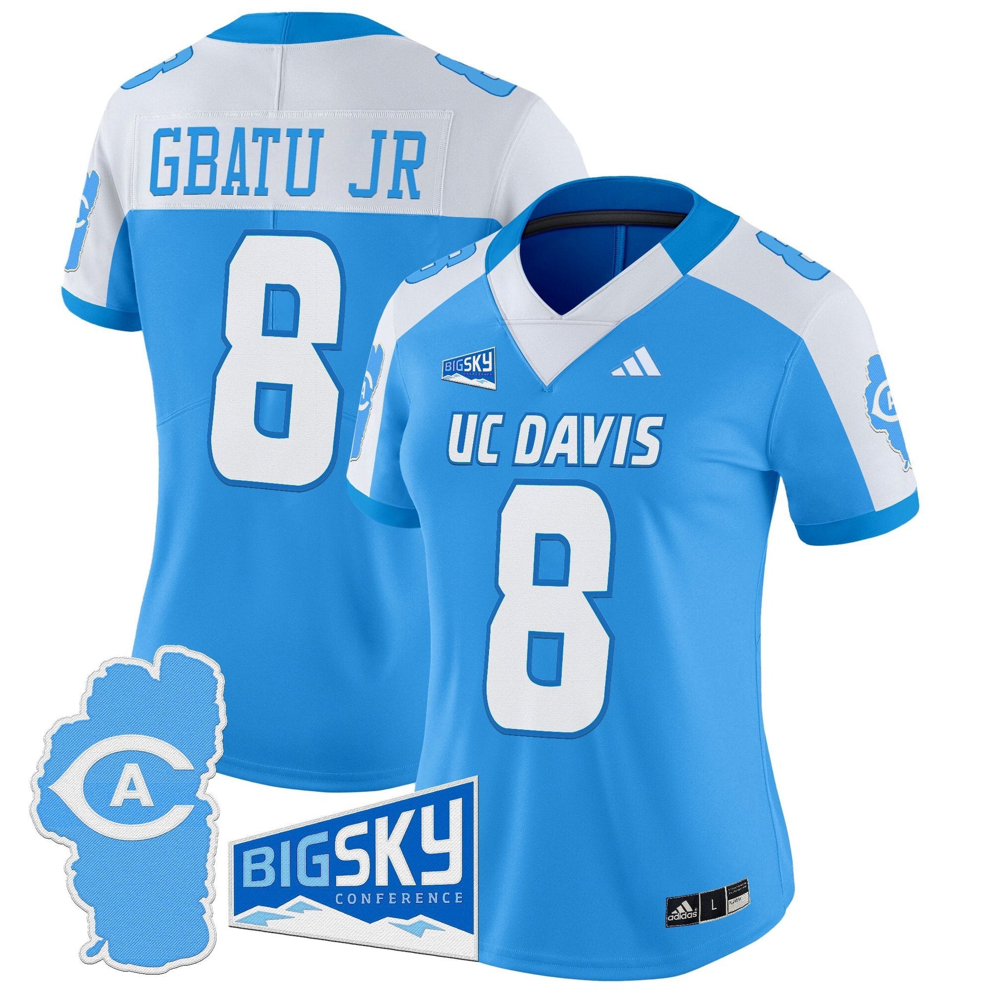 Women's UC Davis Aggies 2025 'Lake Tahoe Patch' Vapor Limited Jersey - All Stitched