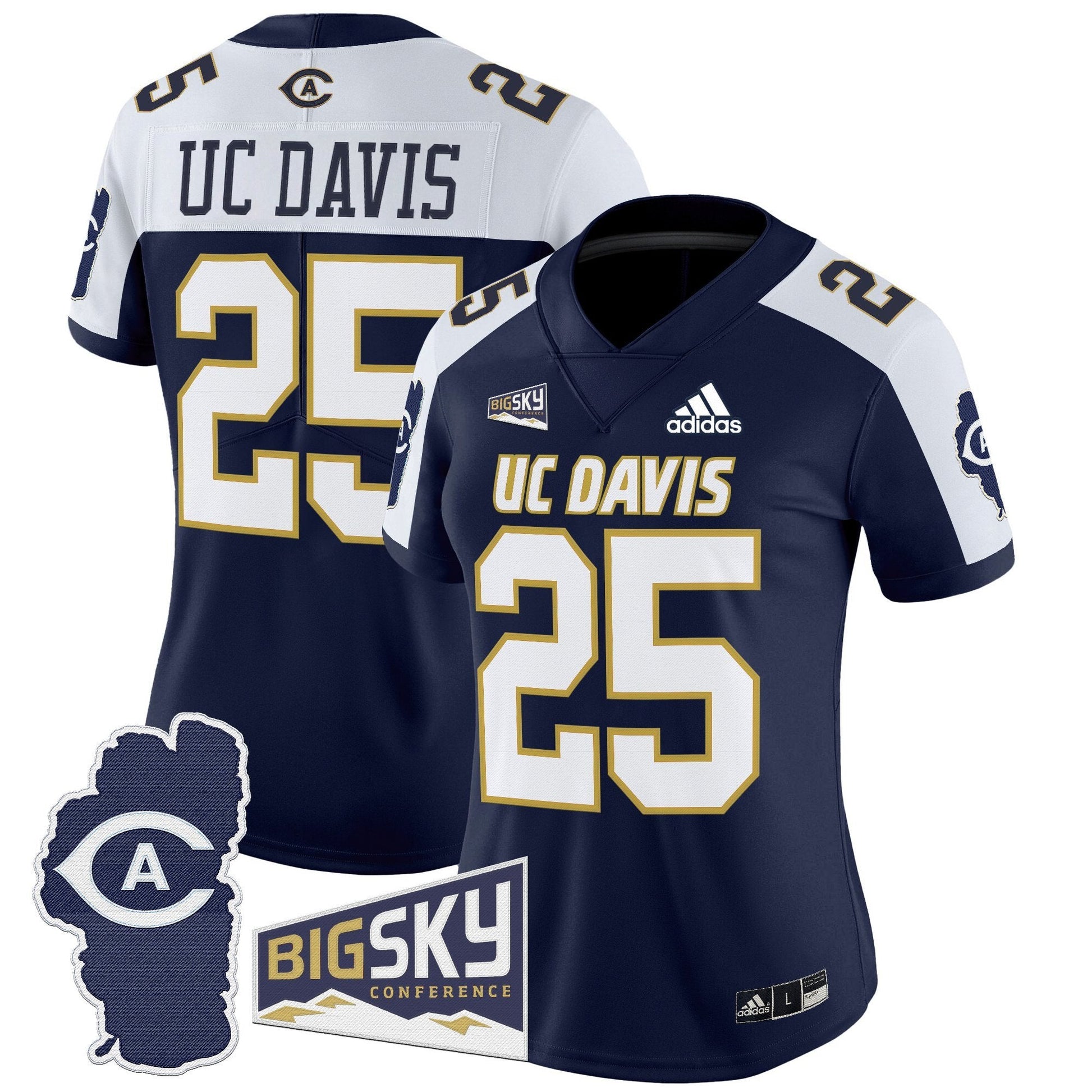 Women's UC Davis Aggies 2025 'Lake Tahoe Patch' Vapor Limited Jersey - All Stitched