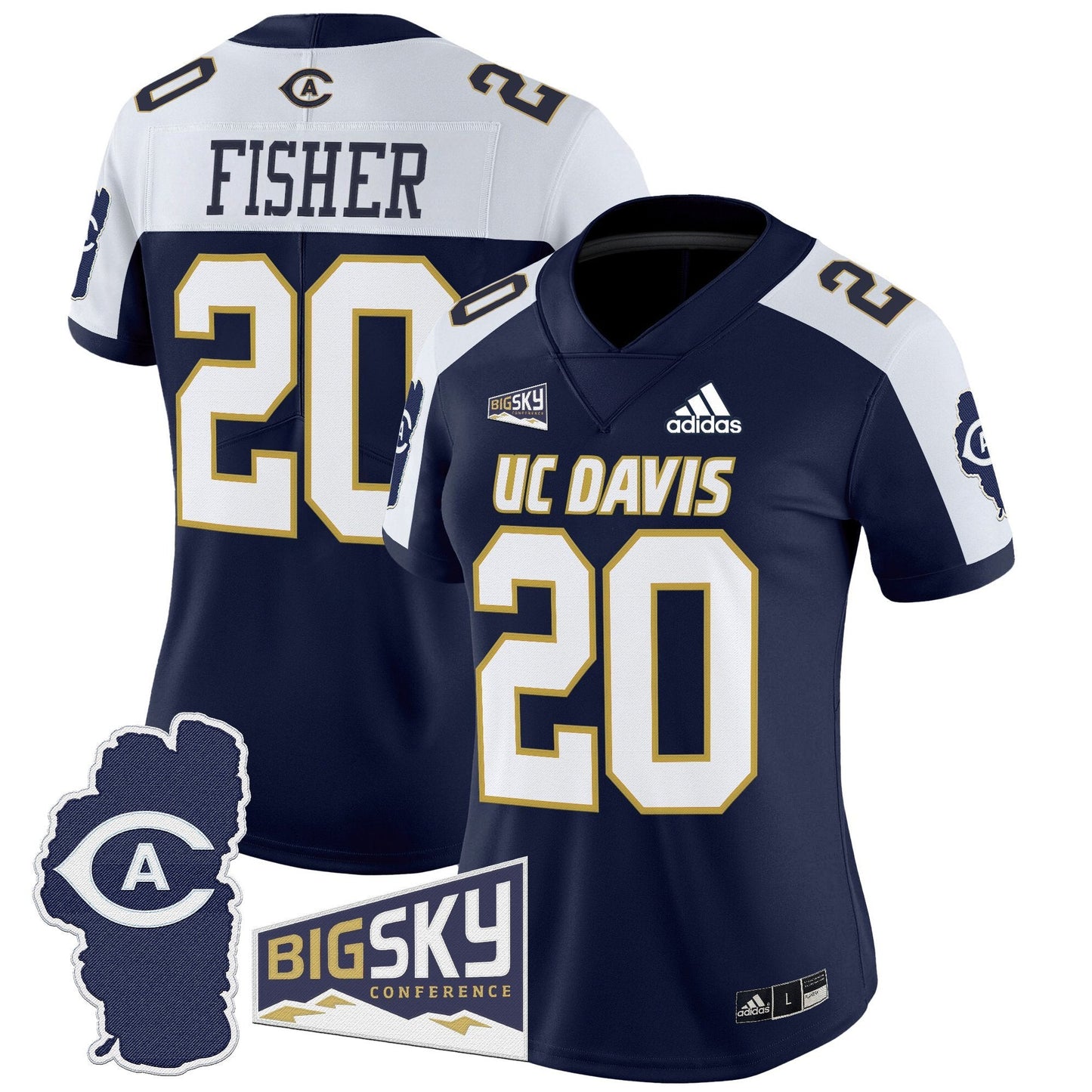 Women's UC Davis Aggies 2025 'Lake Tahoe Patch' Vapor Limited Jersey - All Stitched