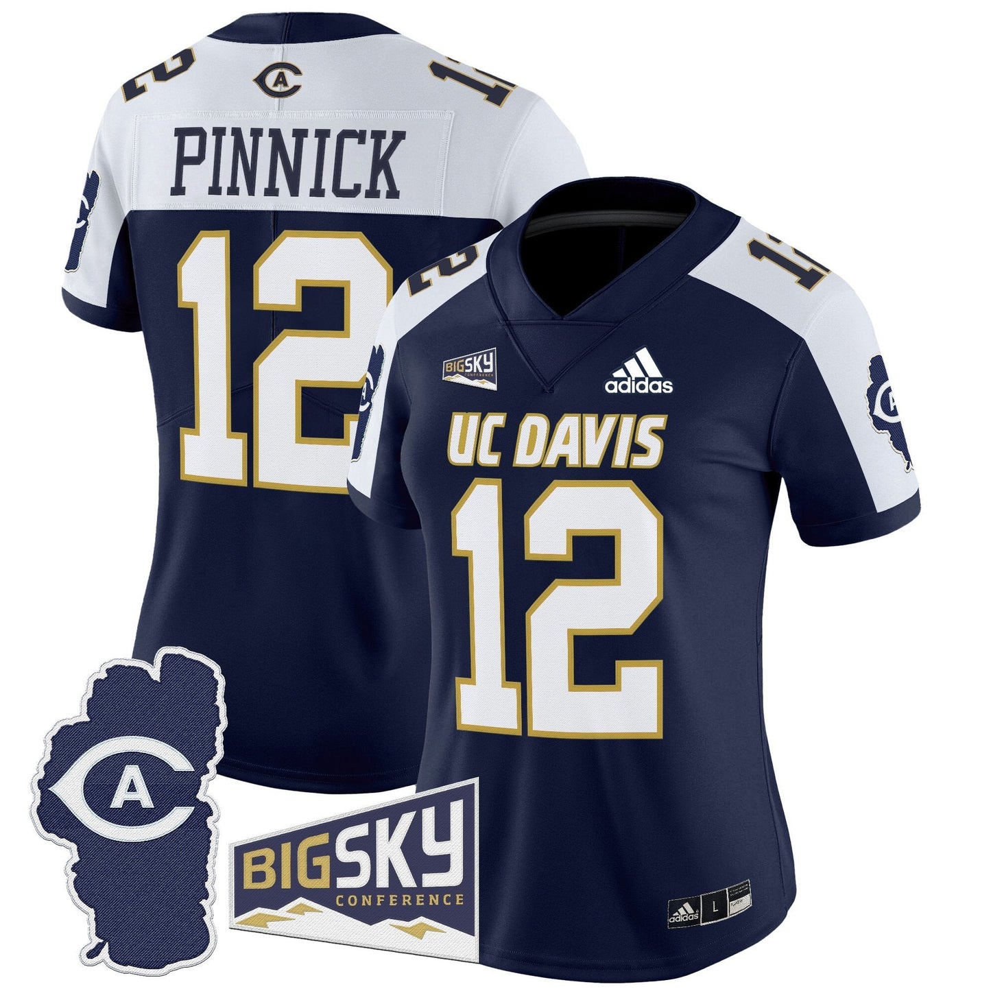 Women's UC Davis Aggies 2025 'Lake Tahoe Patch' Vapor Limited Jersey - All Stitched
